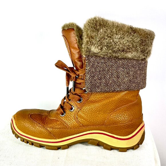 Pajar Leather Insulated Waterproof Faux Fur Snow Boots Women’s Size 7–7.5 - Picture 14 of 16
